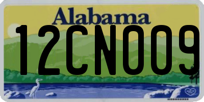 AL license plate 12CN009