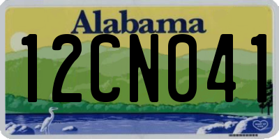 AL license plate 12CN041