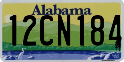 AL license plate 12CN184
