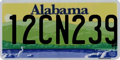 AL license plate 12CN239