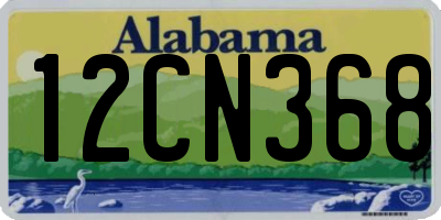 AL license plate 12CN368