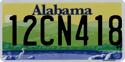 AL license plate 12CN418