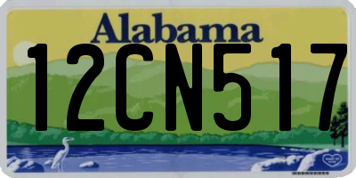 AL license plate 12CN517