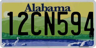 AL license plate 12CN594