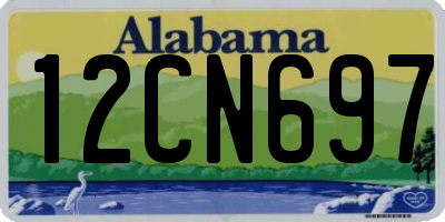 AL license plate 12CN697