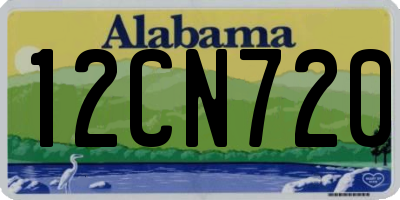 AL license plate 12CN720