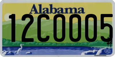 AL license plate 12CO005