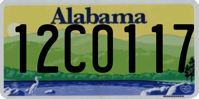 AL license plate 12CO117