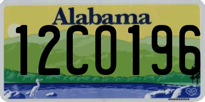 AL license plate 12CO196