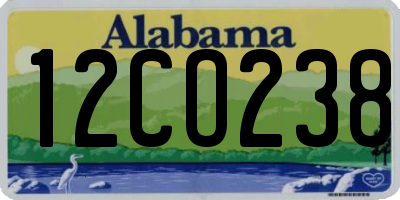 AL license plate 12CO238