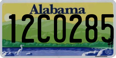 AL license plate 12CO285