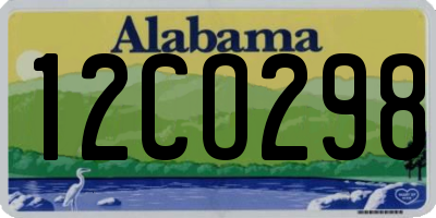 AL license plate 12CO298