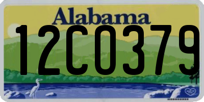 AL license plate 12CO379