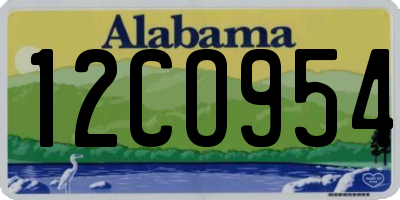 AL license plate 12CO954