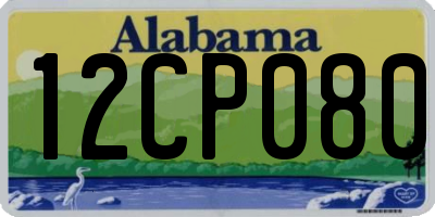 AL license plate 12CP080