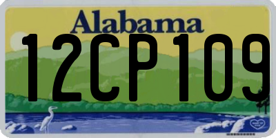 AL license plate 12CP109