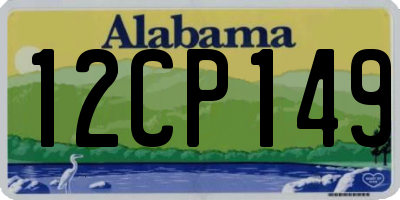 AL license plate 12CP149
