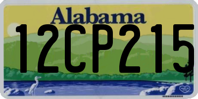 AL license plate 12CP215