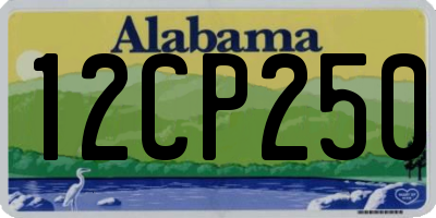AL license plate 12CP250