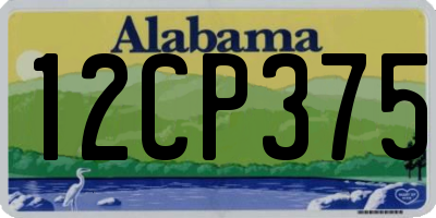 AL license plate 12CP375