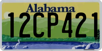 AL license plate 12CP421