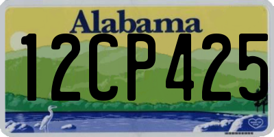 AL license plate 12CP425