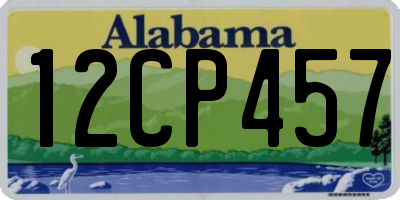 AL license plate 12CP457