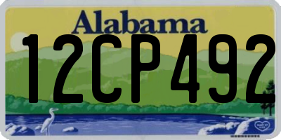 AL license plate 12CP492