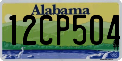 AL license plate 12CP504