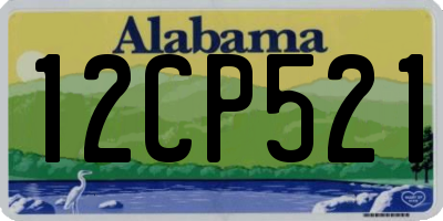 AL license plate 12CP521