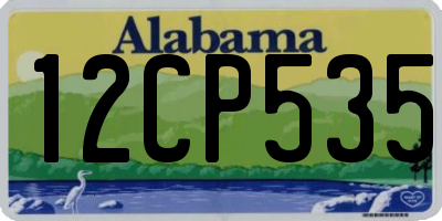 AL license plate 12CP535