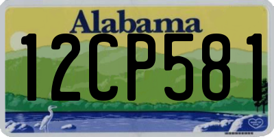 AL license plate 12CP581