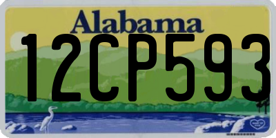 AL license plate 12CP593