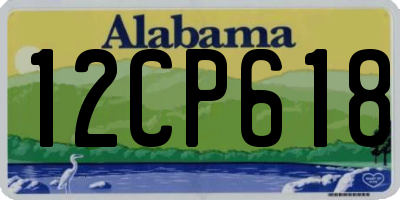 AL license plate 12CP618