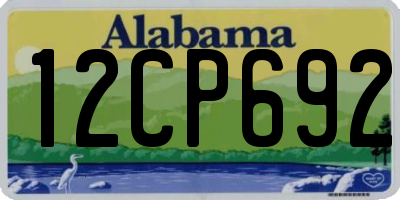 AL license plate 12CP692