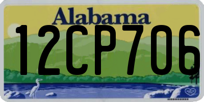 AL license plate 12CP706