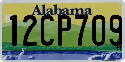 AL license plate 12CP709