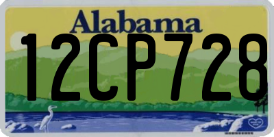 AL license plate 12CP728