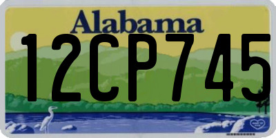 AL license plate 12CP745