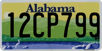 AL license plate 12CP799