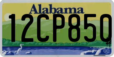 AL license plate 12CP850
