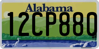 AL license plate 12CP880