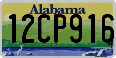 AL license plate 12CP916