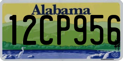 AL license plate 12CP956