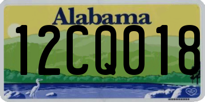 AL license plate 12CQ018