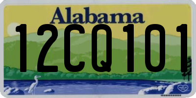 AL license plate 12CQ101