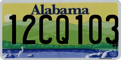 AL license plate 12CQ103