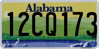 AL license plate 12CQ173