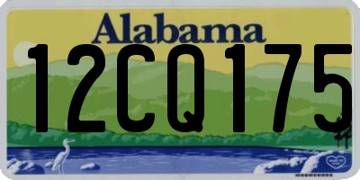 AL license plate 12CQ175