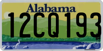 AL license plate 12CQ193